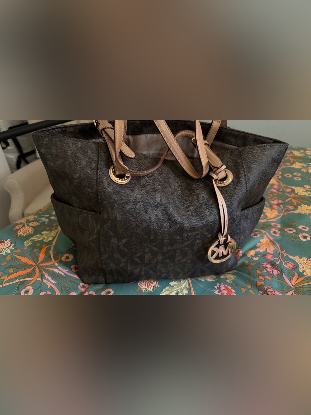 Michael Kors Logo Print Tote Bag